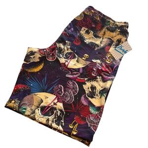 Fresh Prints Of Bel Air‎ Mushroom And Skull Shorts Colorful Unisex XL